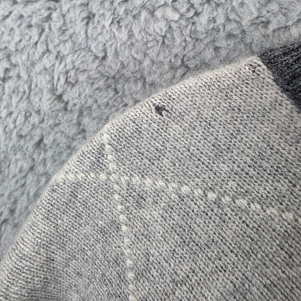 NWT Erdos 100% Cashmere Men's Gray Argyle Vneck Sweater Size XL / 44 FLAWS - Picture 7 of 12